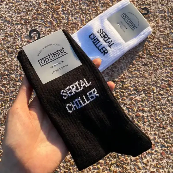 جوراب ساق بلند serial chiller مشکی 1